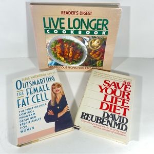 Lot 3 Diet Cookbooks Readers Digest Live Longer Save Your Life Outsmart Female